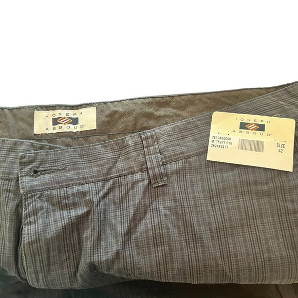 Men's NWT Joseph Abboud Green Plaid‎ Knee Length Shorts Size 42 - Picture 3 of 4